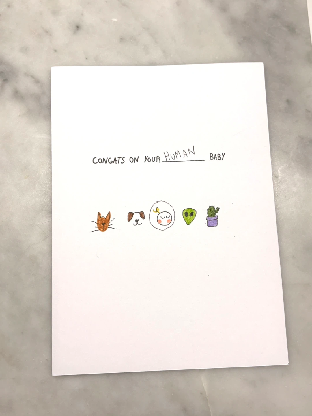 Handmade baby cards