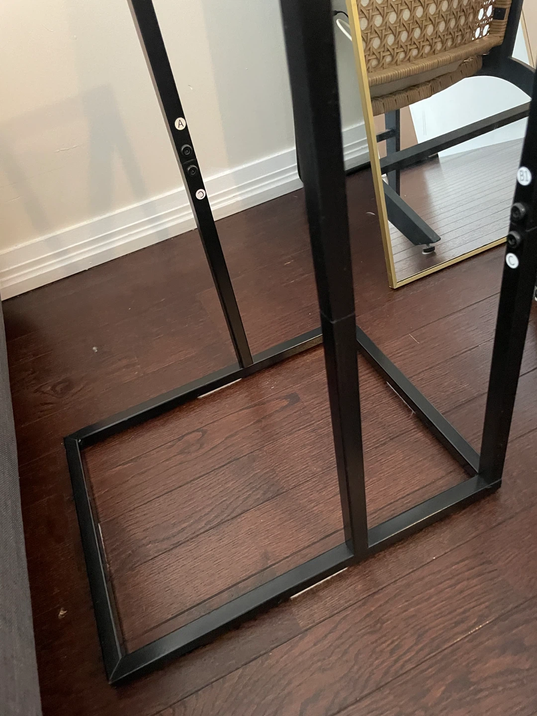 C-Table with Natural Wood and Glass Top - photo 4
