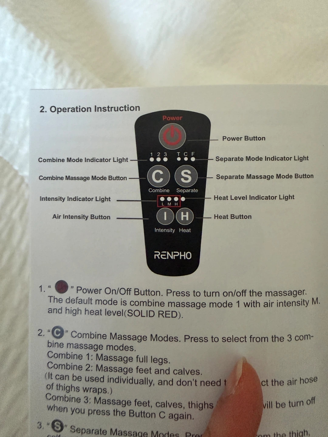 RENPHO Air Compression Leg Massager - photo 3