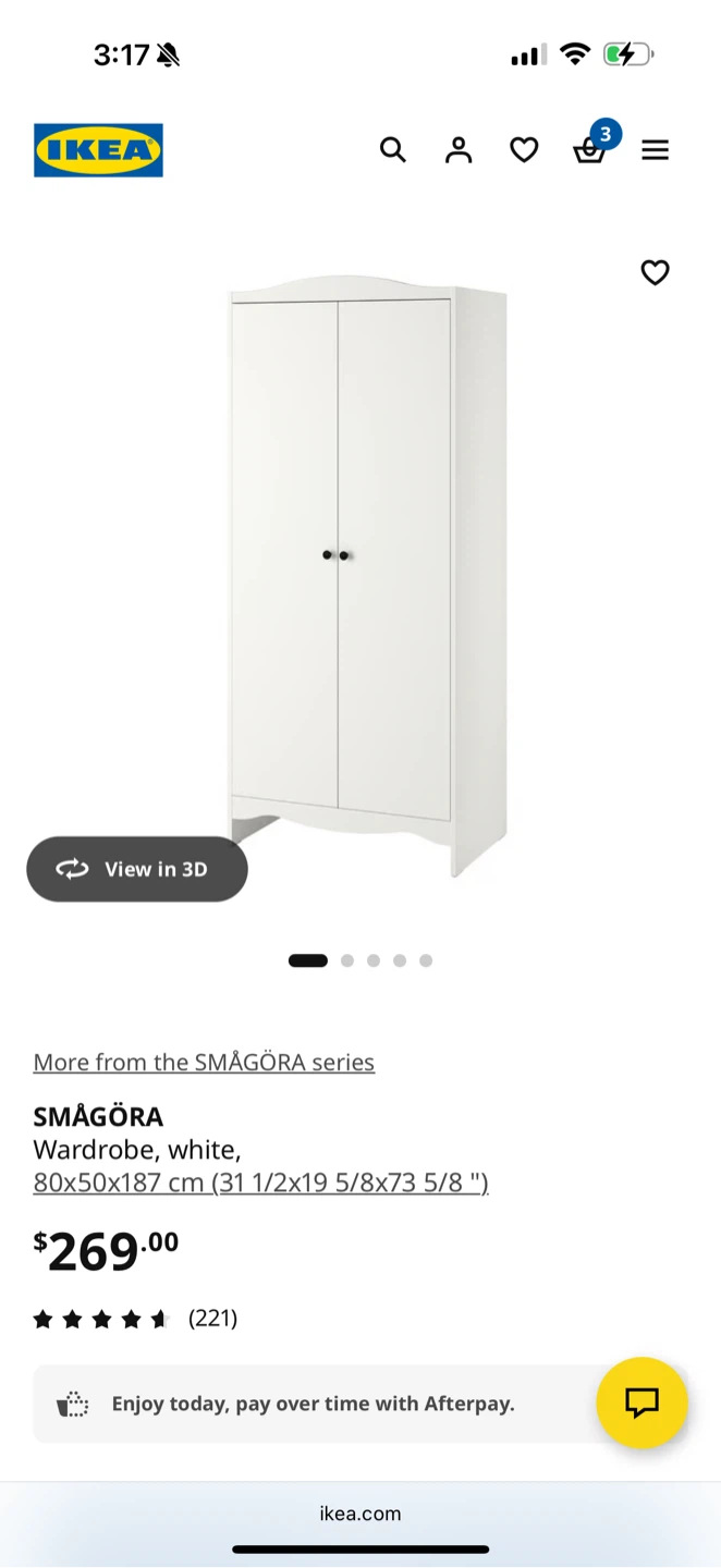 IKEA SMÅGÖRA Wardrobe - White - photo 4