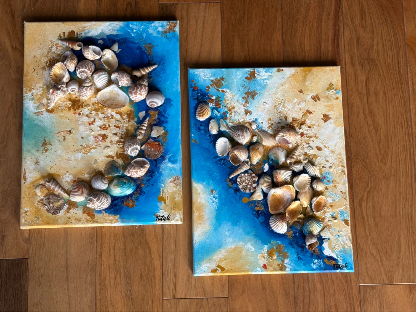 Seashell Wall Art on Canvas - photo 2