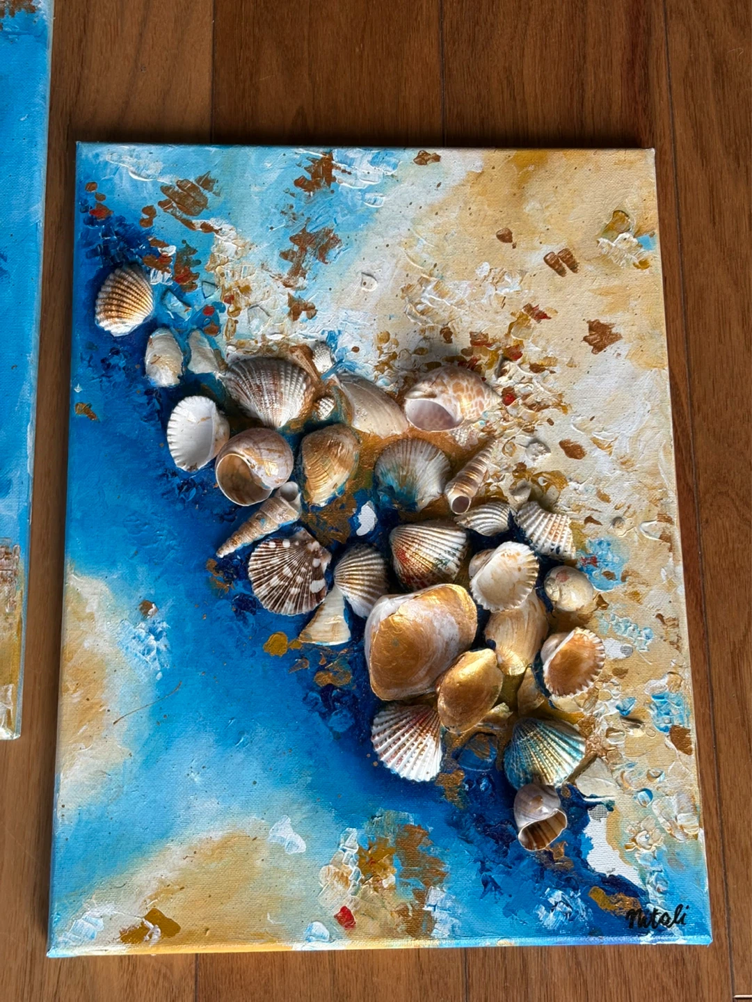 Seashell Wall Art on Canvas - photo 4