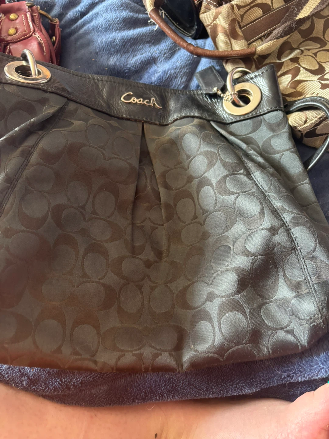 Coach Monogrammed Shoulder Bag - photo 5