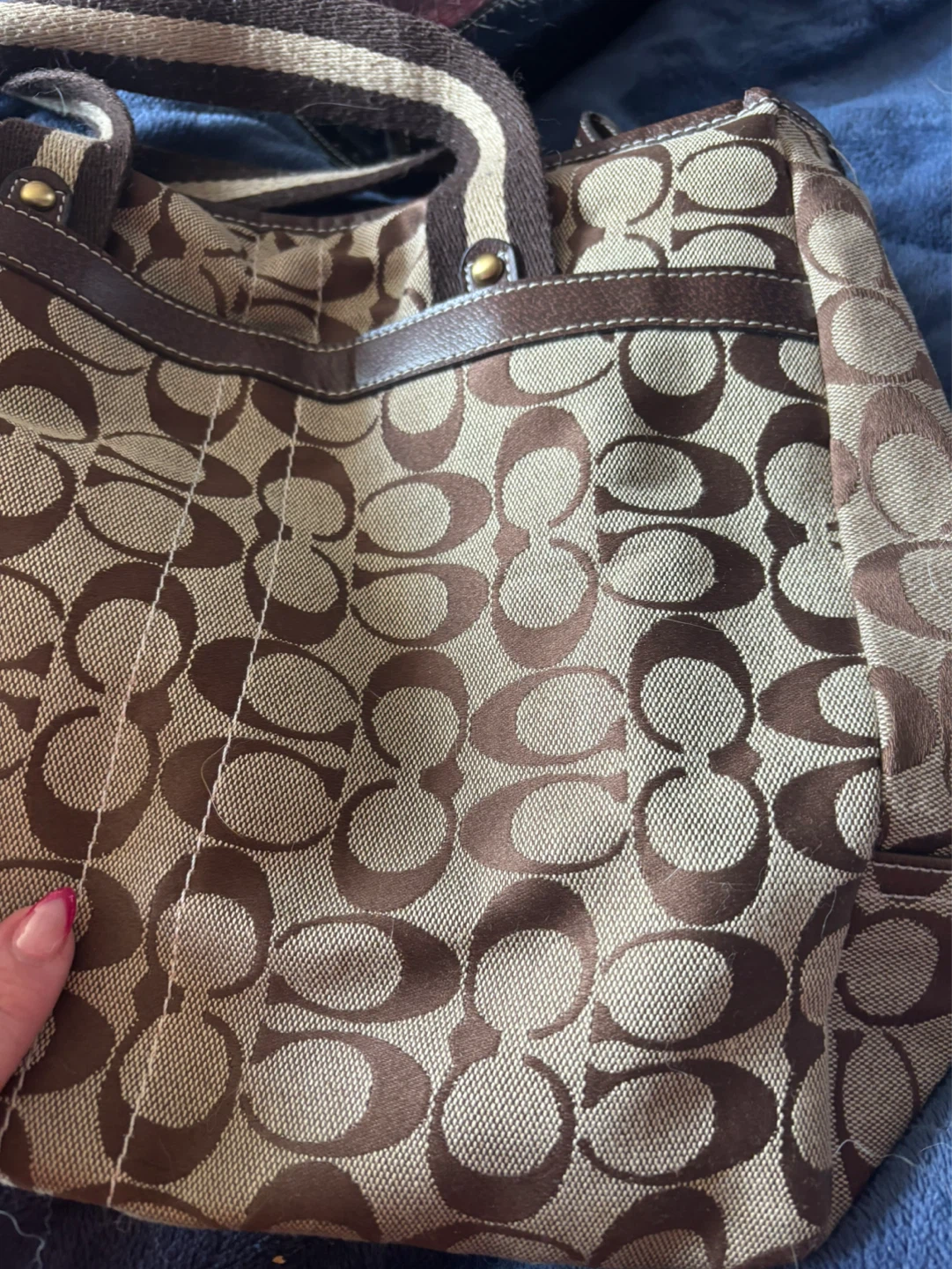 Coach Monogrammed Shoulder Bag - photo 2
