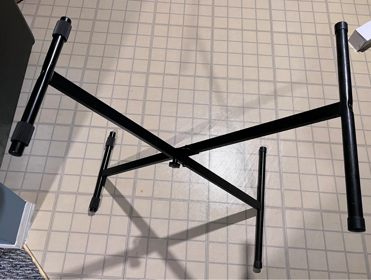 Black Metal Keyboard Stand