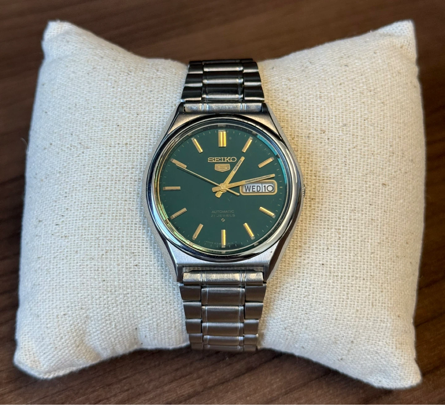 Seiko 5 Automatic Men’s Watch(6319) - Emerald Green Dial