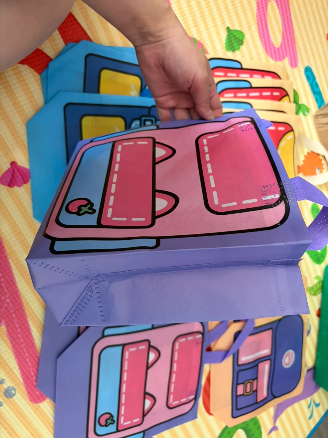 15pcs) Set of Kids Backpack Design Reusable Shopping Bags ⚽️ - photo 2