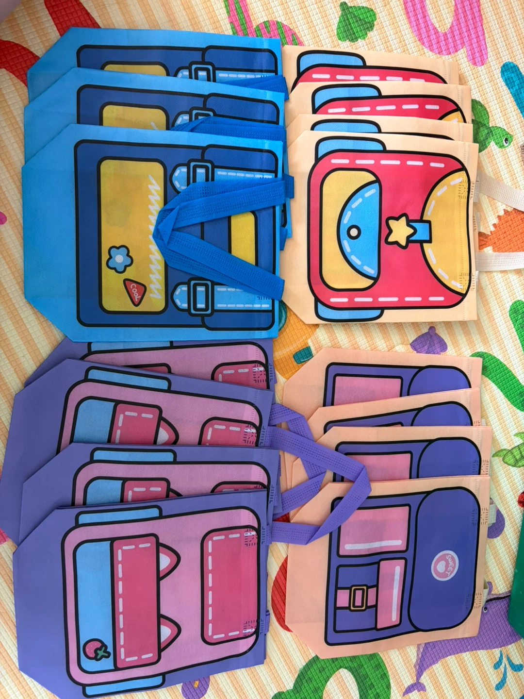 15pcs) Set of Kids Backpack Design Reusable Shopping Bags ⚽️