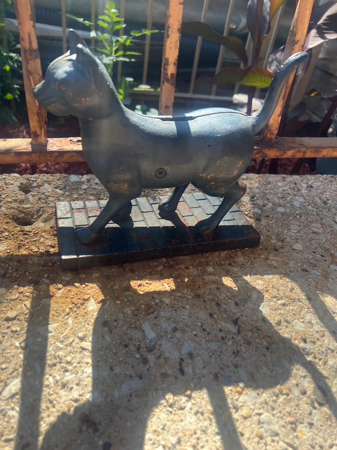 Vintage Cast Iron Cat Doorstop ⚽