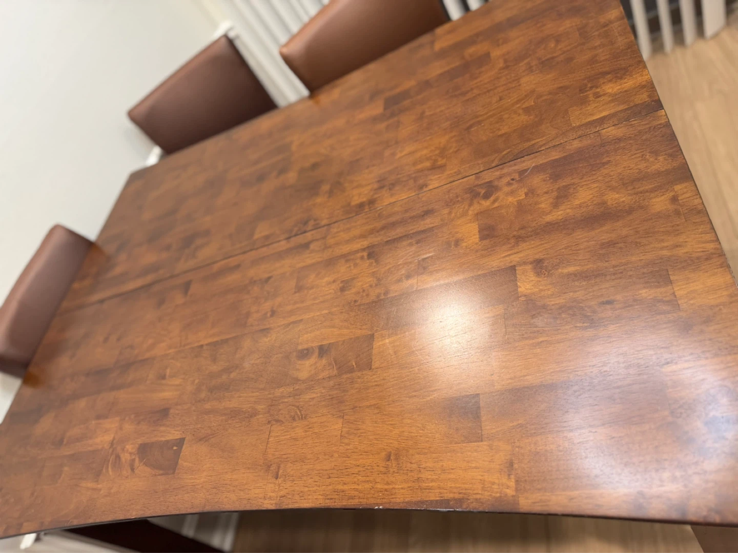 Wooden Dining Table with Extension - photo 4