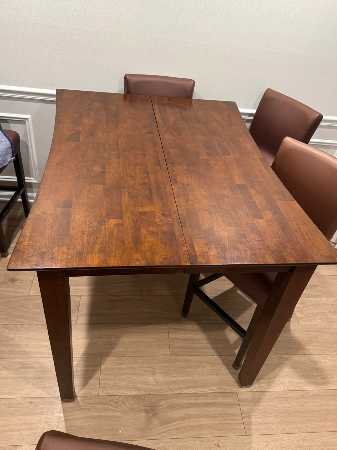 Wooden Dining Table with Extension - photo 5