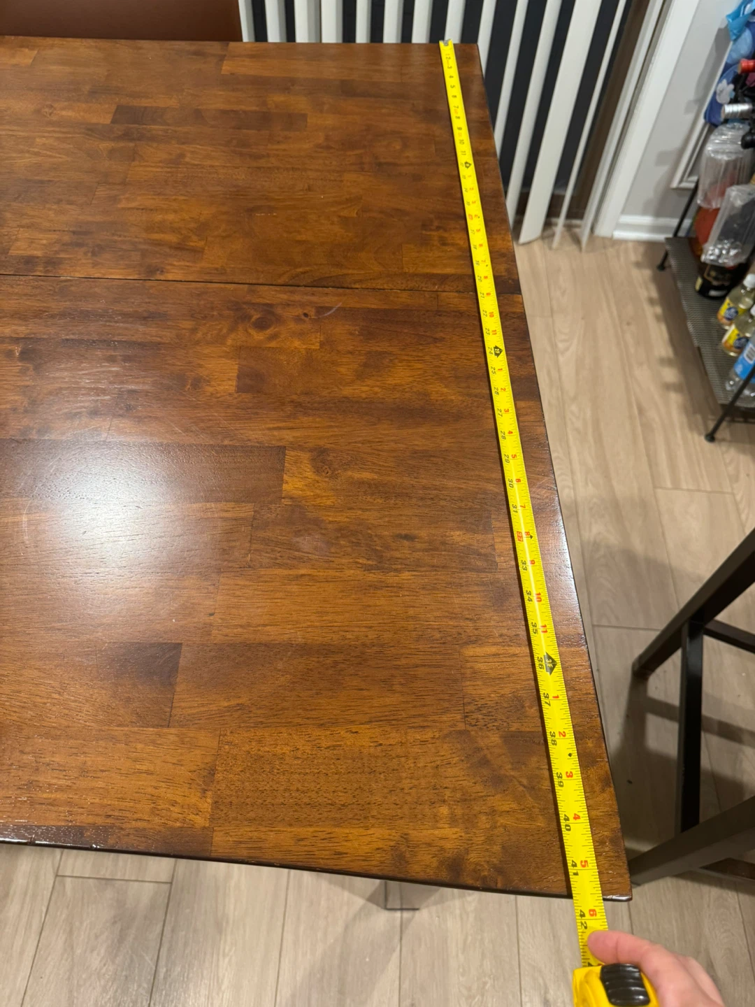 Wooden Dining Table with Extension - photo 2