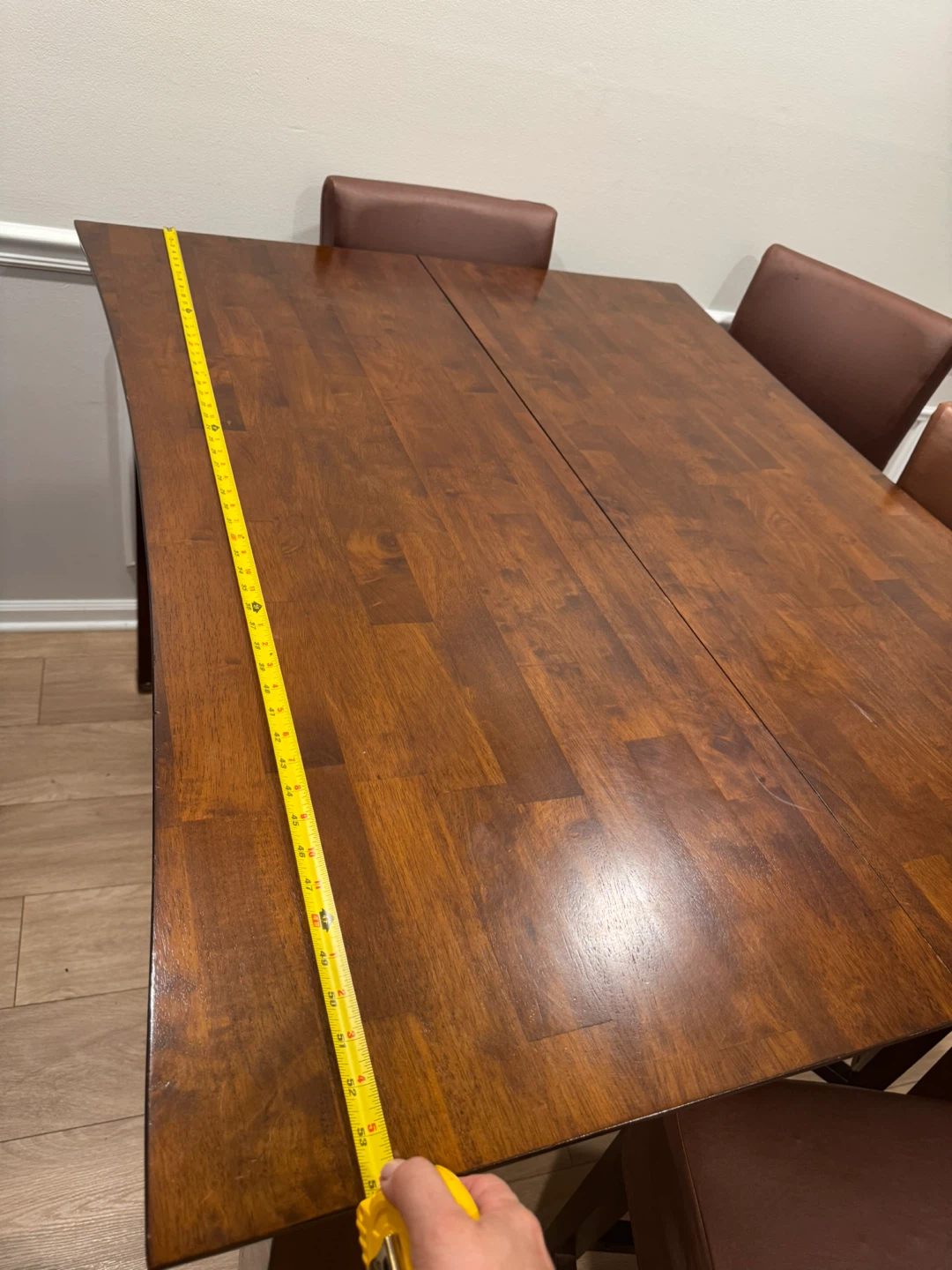 Wooden Dining Table with Extension