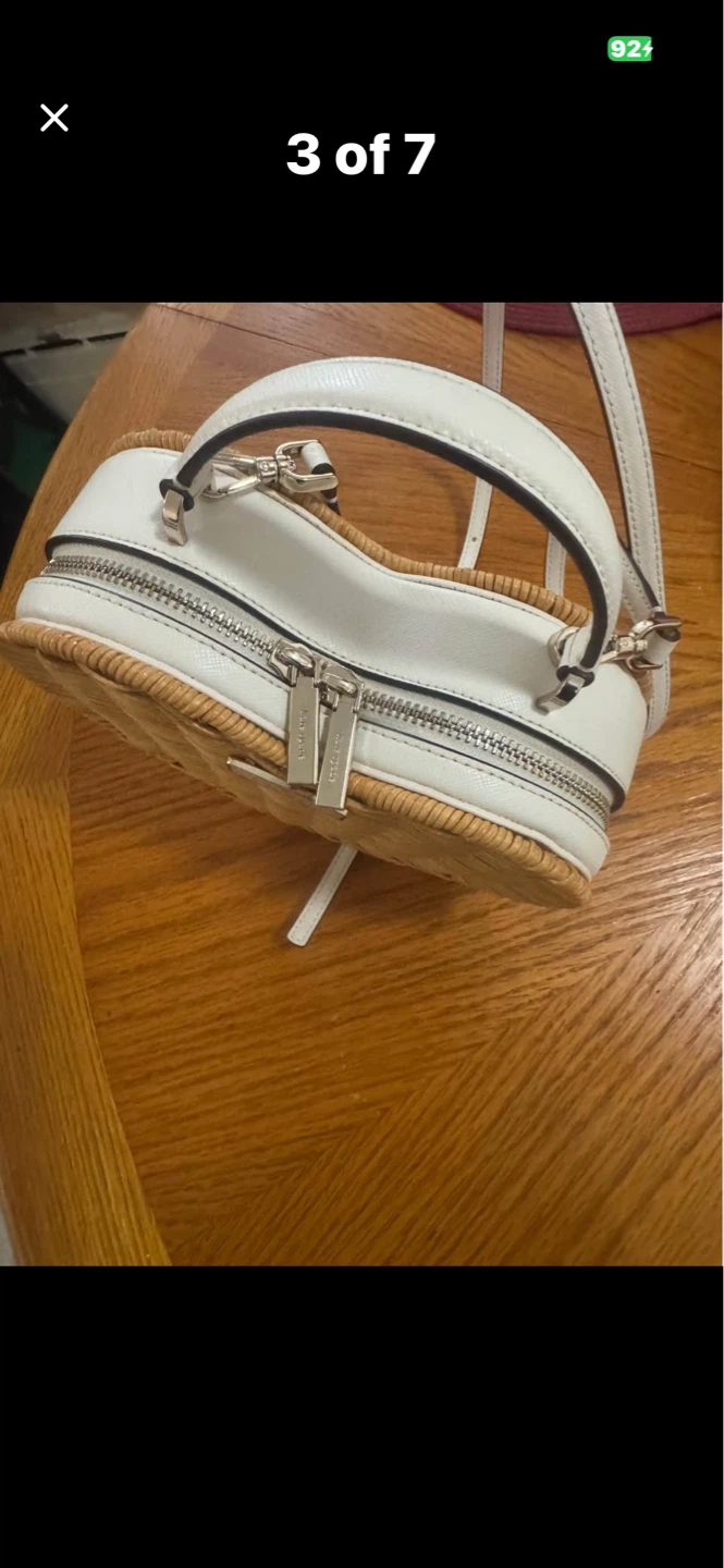 Kate Spade Heart Wicker Crossbody Bag - photo 4