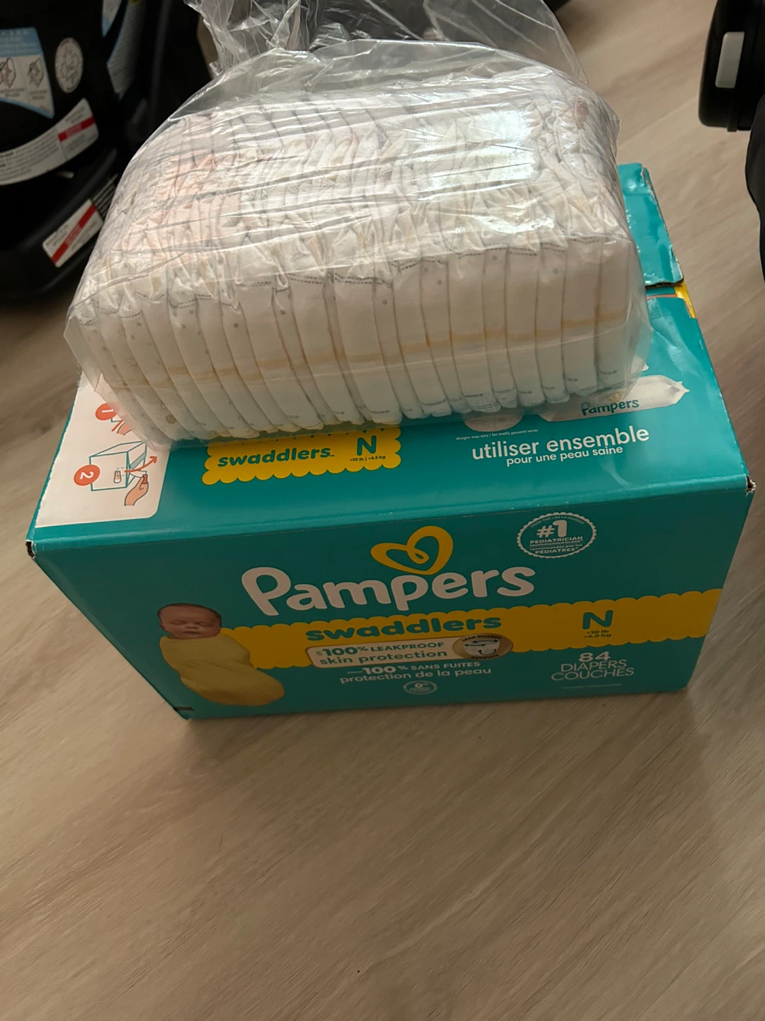 Pampers Swaddlers Diapers Size N (84 Count)