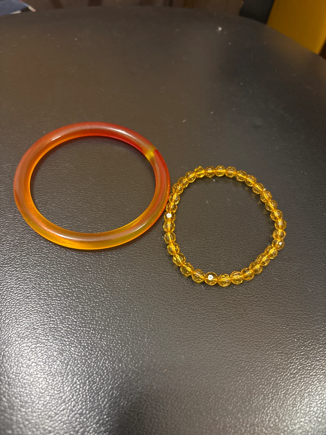 ⚽ Bangle and Beaded Bracelet Set - photo 2