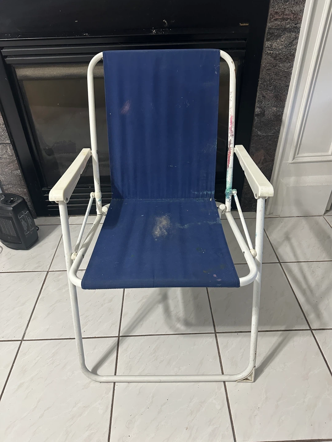 Blue Folding Camp Chair ⚽️