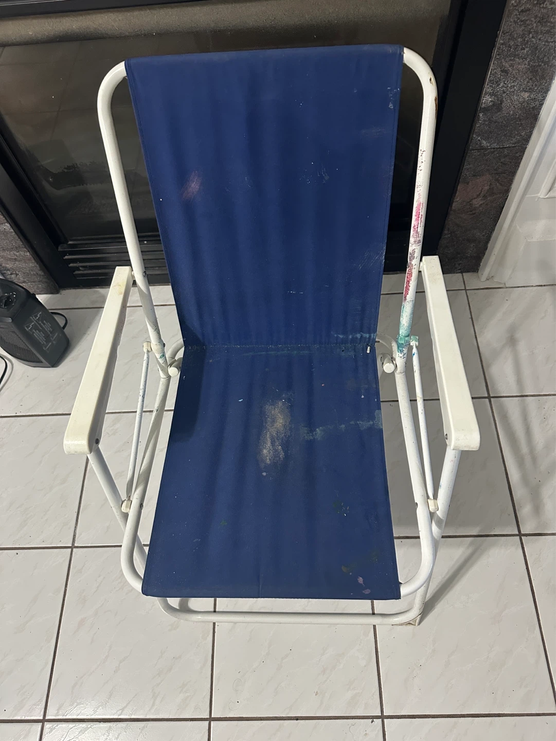 Blue Folding Camp Chair ⚽️ - photo 2