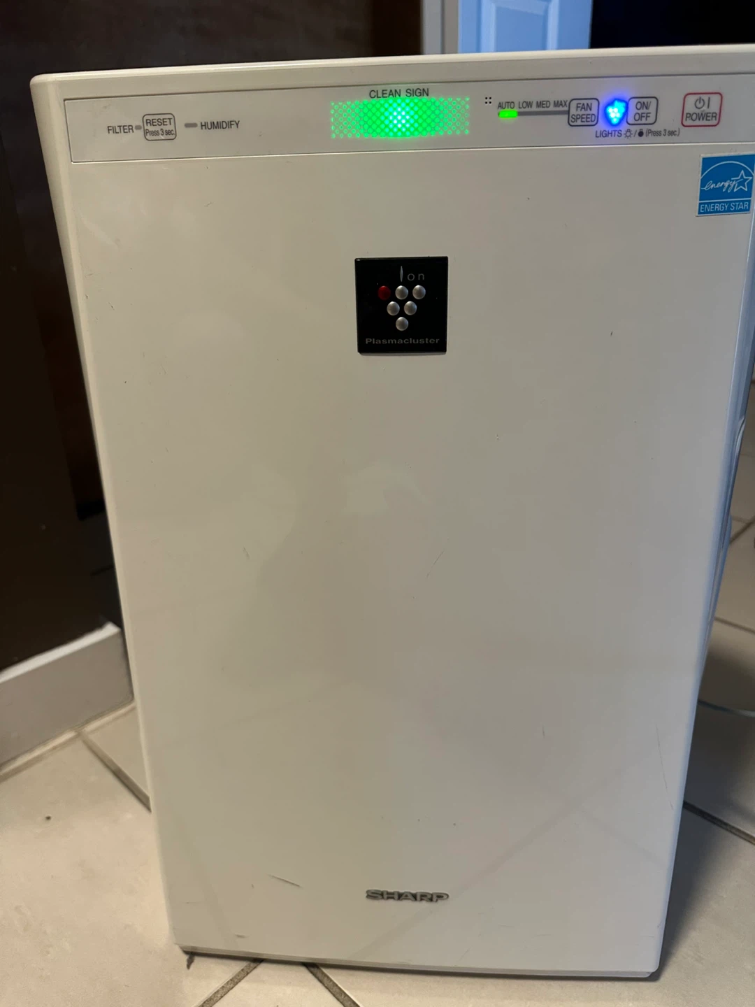 Sharp Plasmacluster Air Purifier