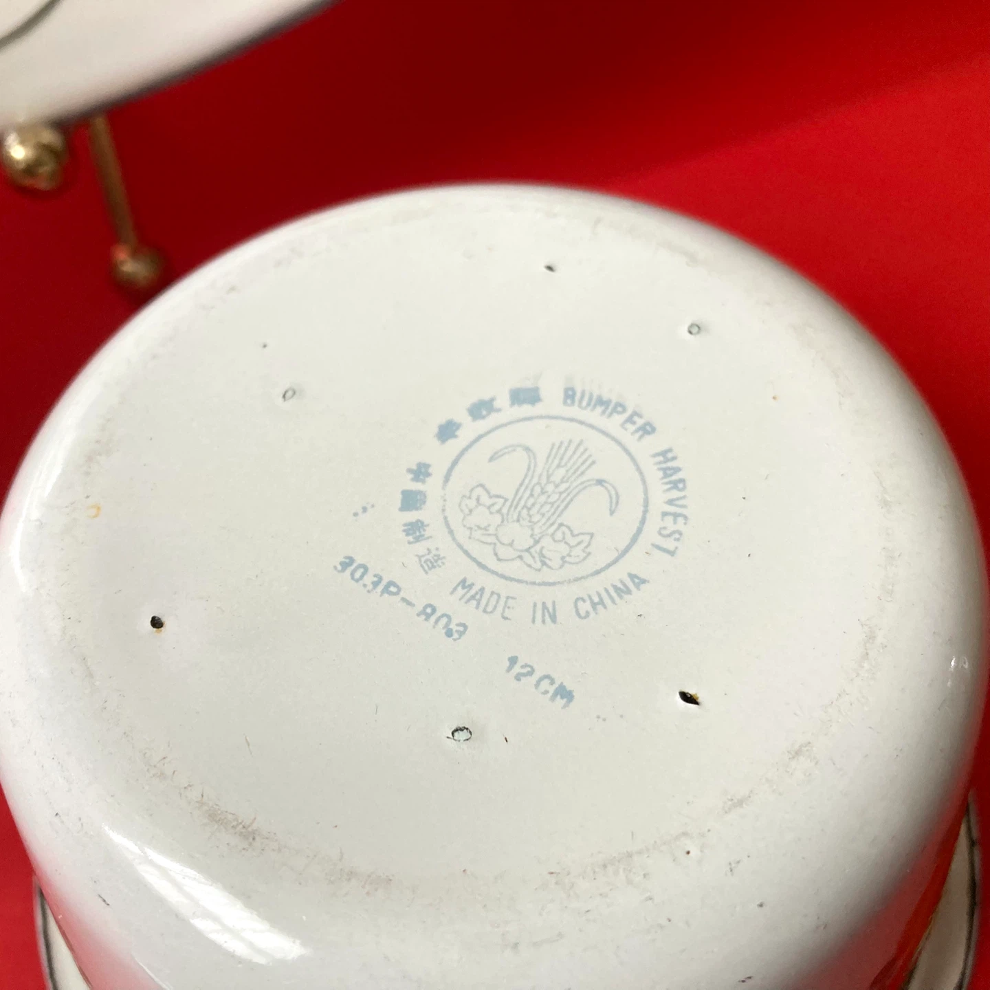 Collection of 3 Vintage Metal Enamel Kitchen Accessories ⚽ - photo 3