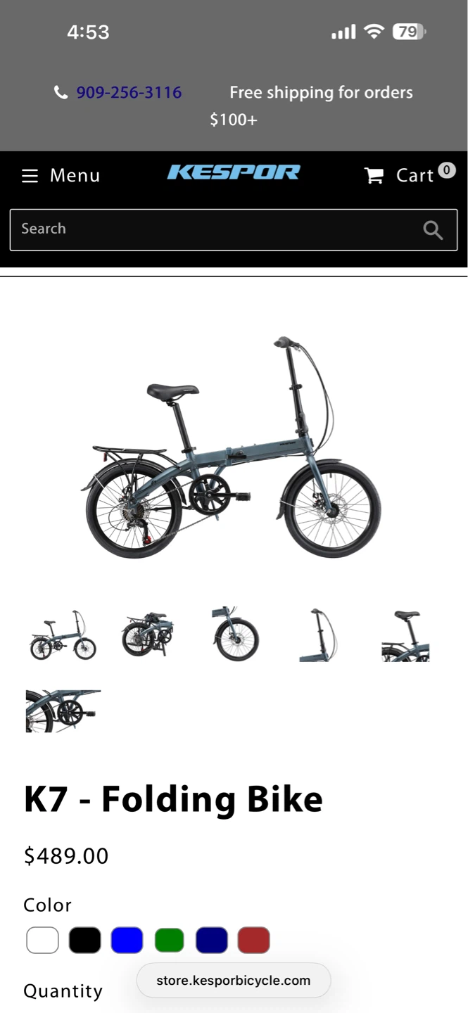 KESPOR K7 Folding Bike
