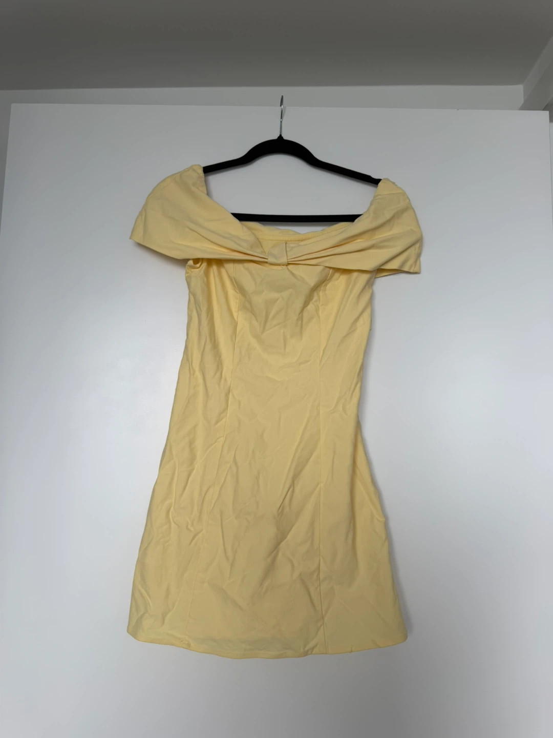 Yellow Off-the-Shoulder Dress