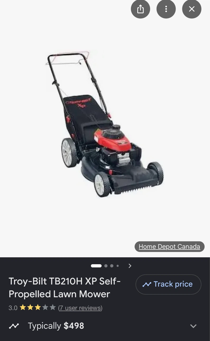 Troy-Bilt TB210H XP Self-Propelled Lawn Mower - photo 3