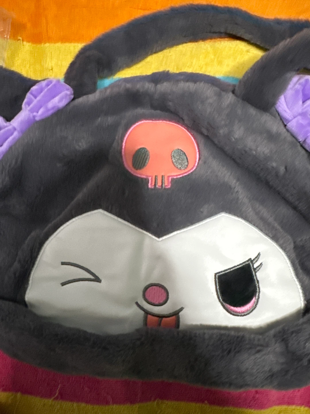 ⚽️ Sanrio Kuromi Plush Tote Bag - photo 4