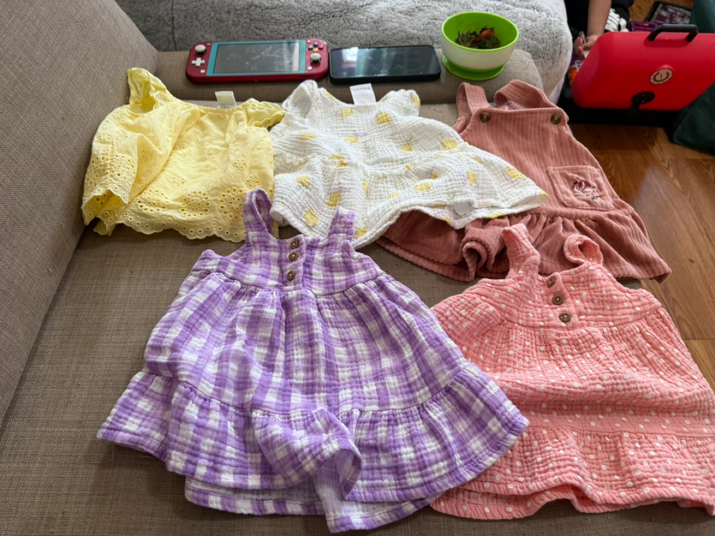 Baby Girl Clothes Bundle - Dresses and Bloomer Shorts