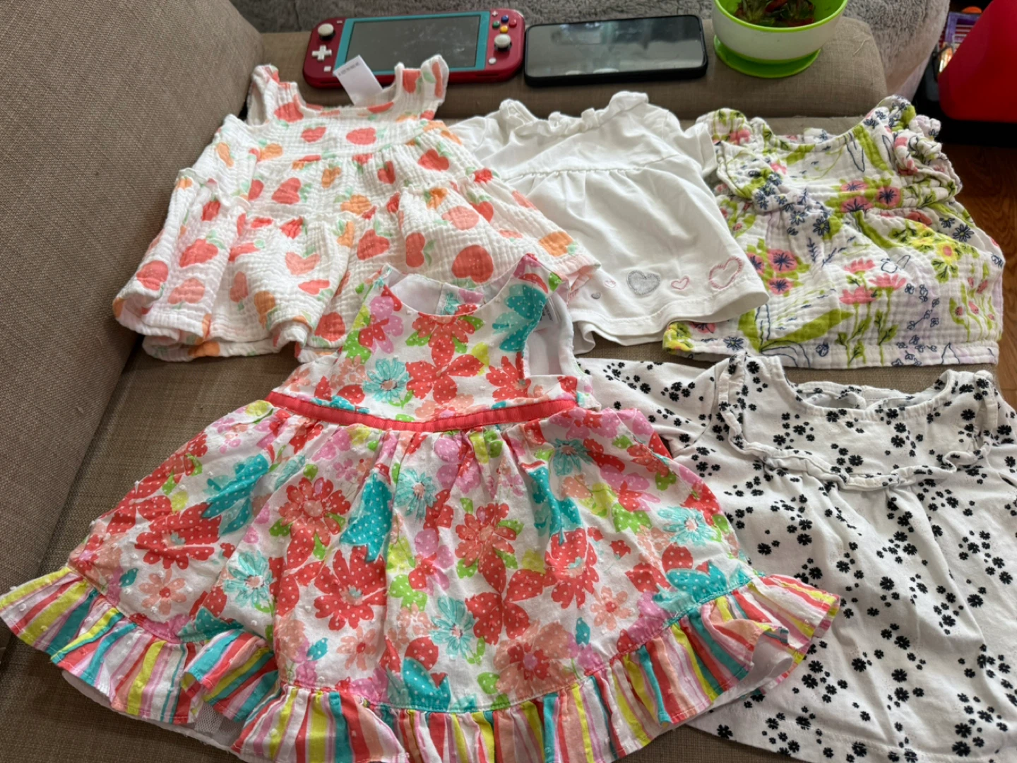 Baby Girl Clothes Bundle - Dresses and Bloomer Shorts - photo 2