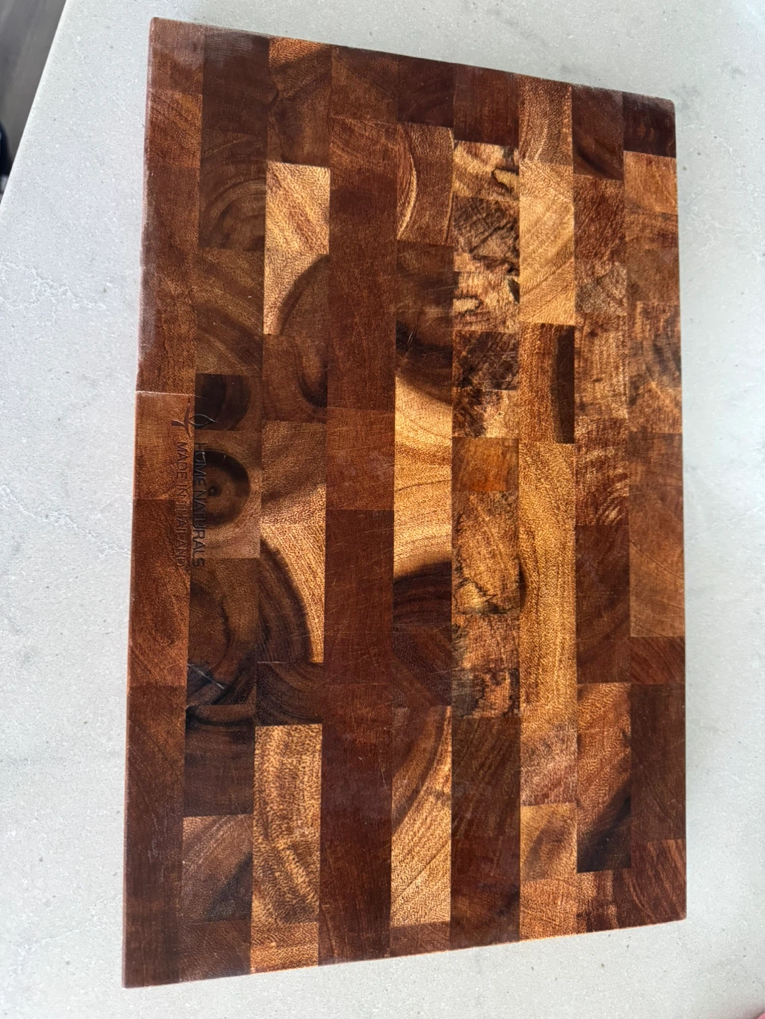 Thick wooden cutting board