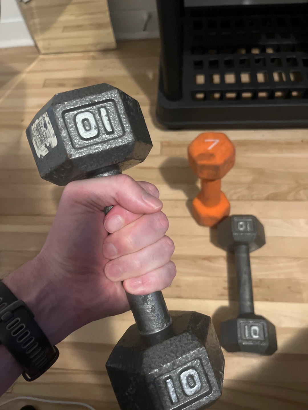 2 x 10 lb Dumbbells and 1 x 7 lb Dumbbell Set - photo 2