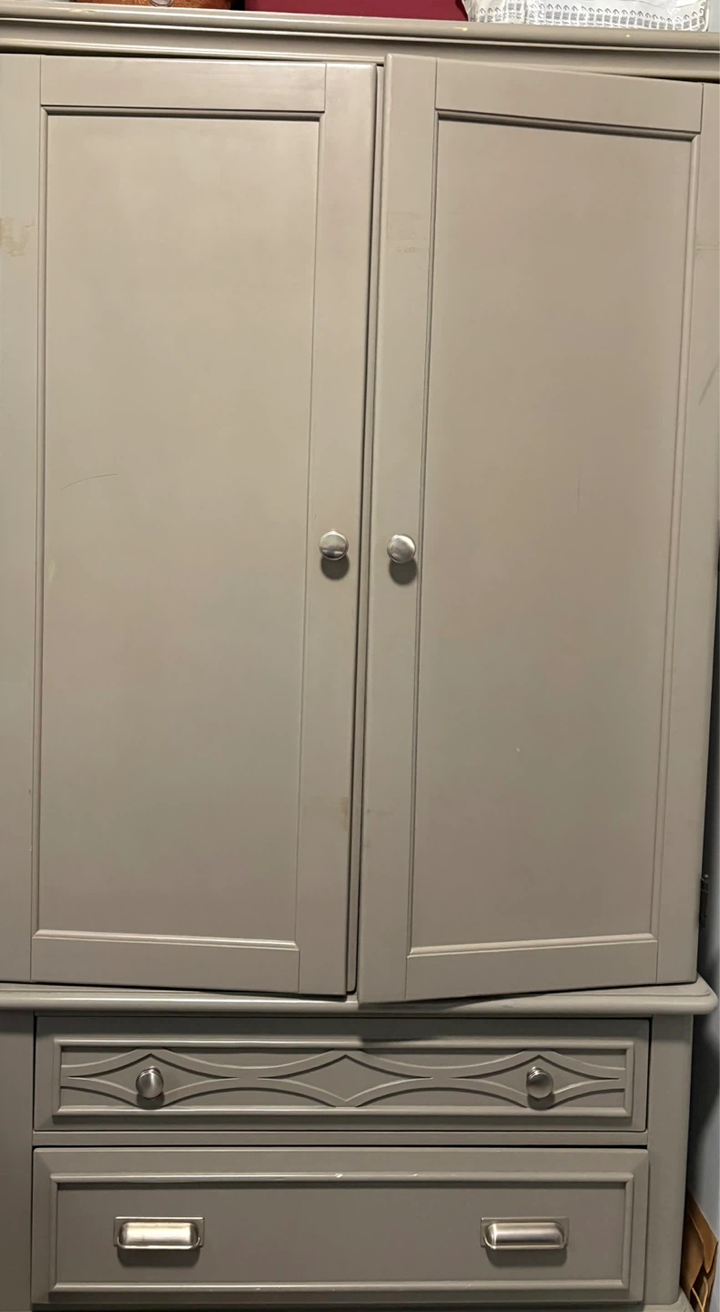 5 piece Gray Wardrobe with Drawers - photo 2