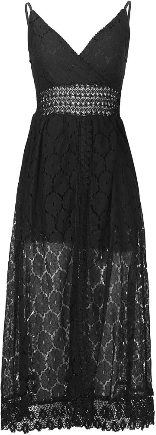 Black Lace Maxi Dress - photo 2