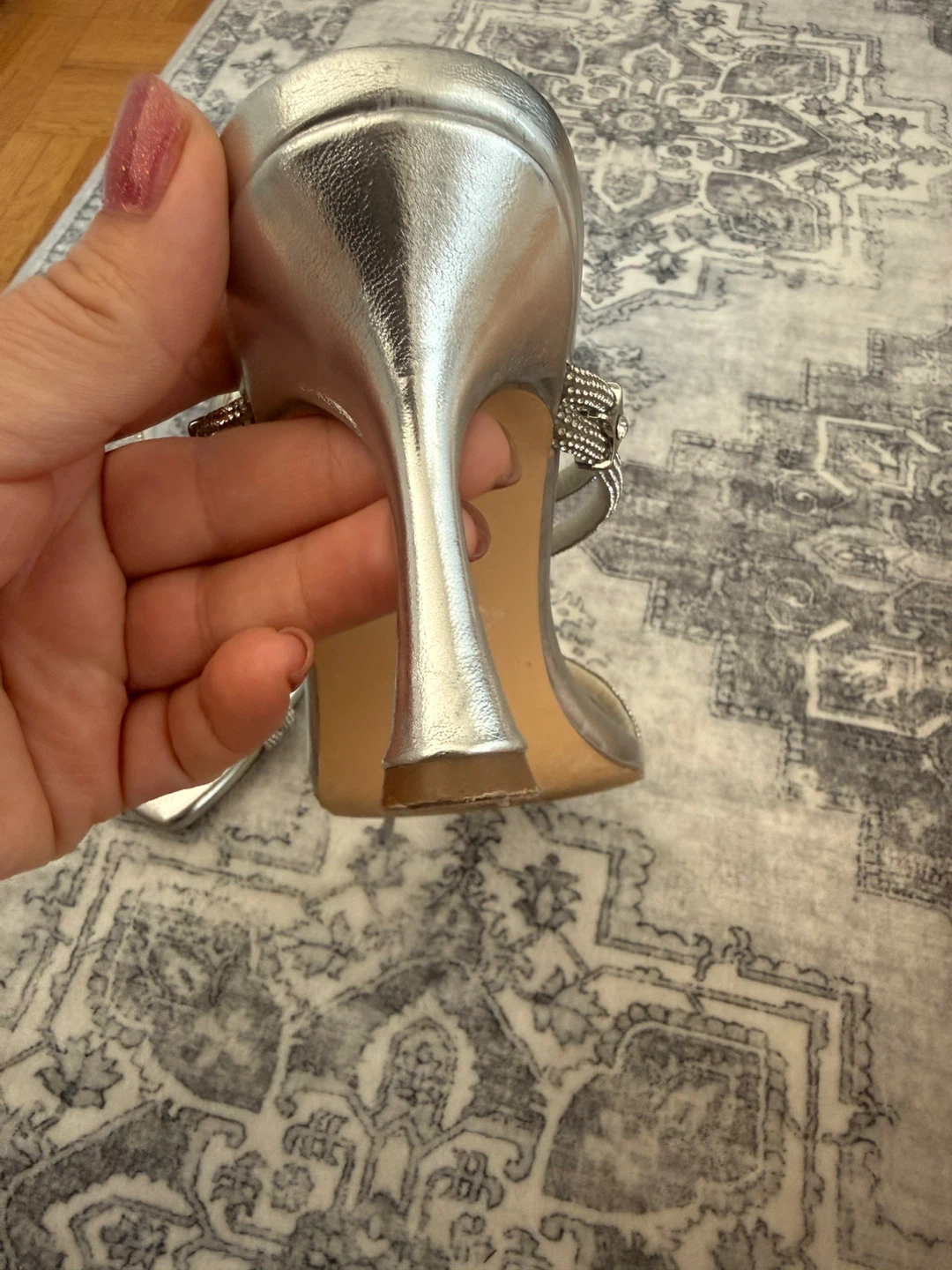 Steve Madden Silver Heeled Sandals - photo 3