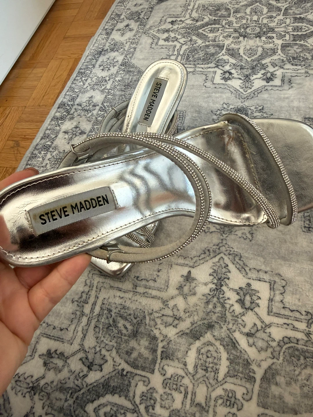 Steve Madden Silver Heeled Sandals - photo 2
