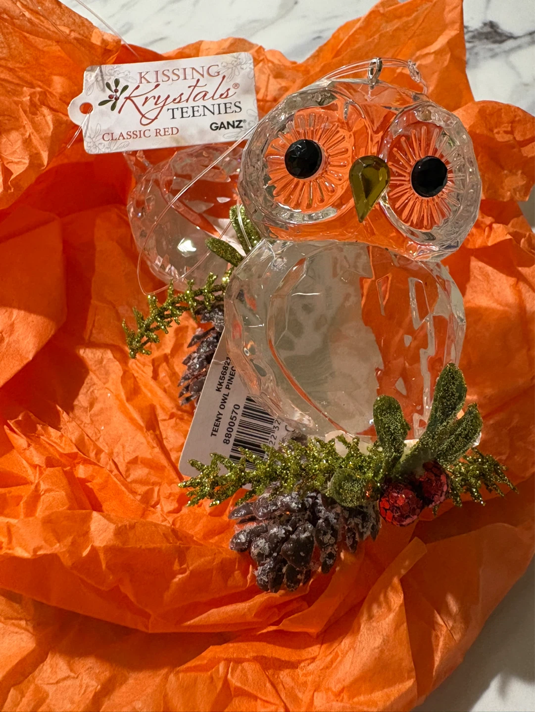 ⚽️ Ganz Kissing Crystals Owl Ornament