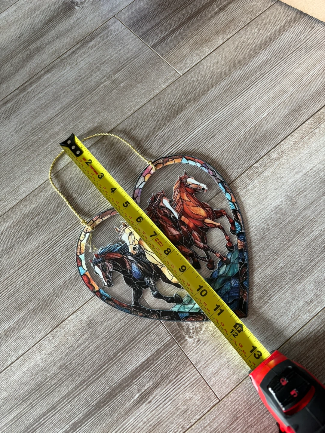 Plastic Heart Shaped Horse decoration