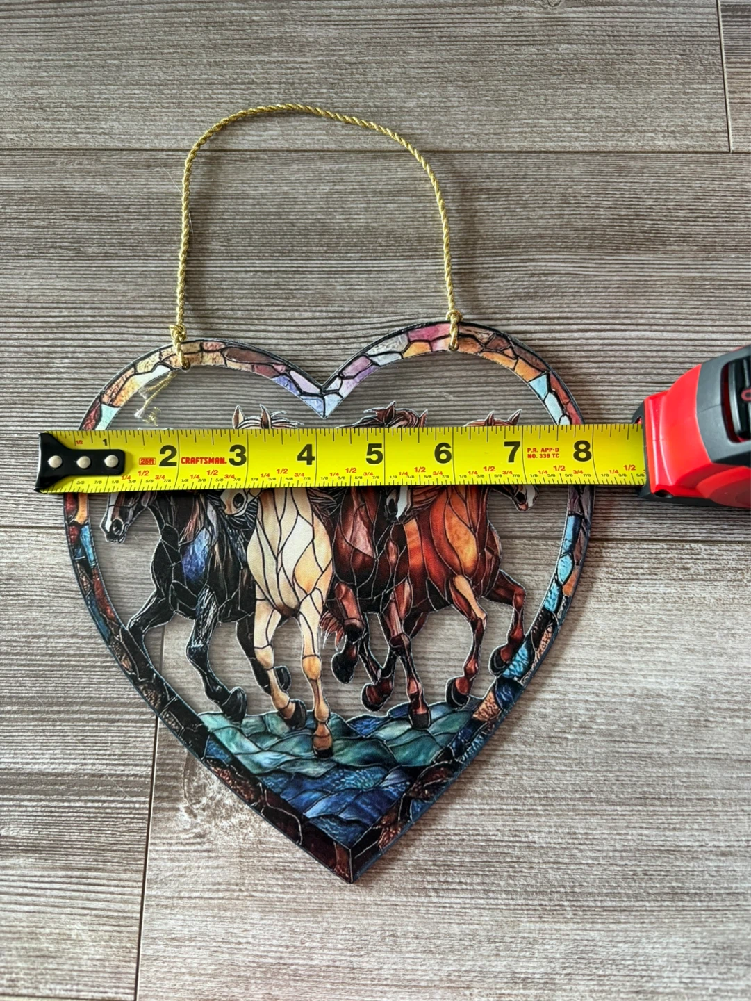Plastic Heart Shaped Horse decoration - photo 2