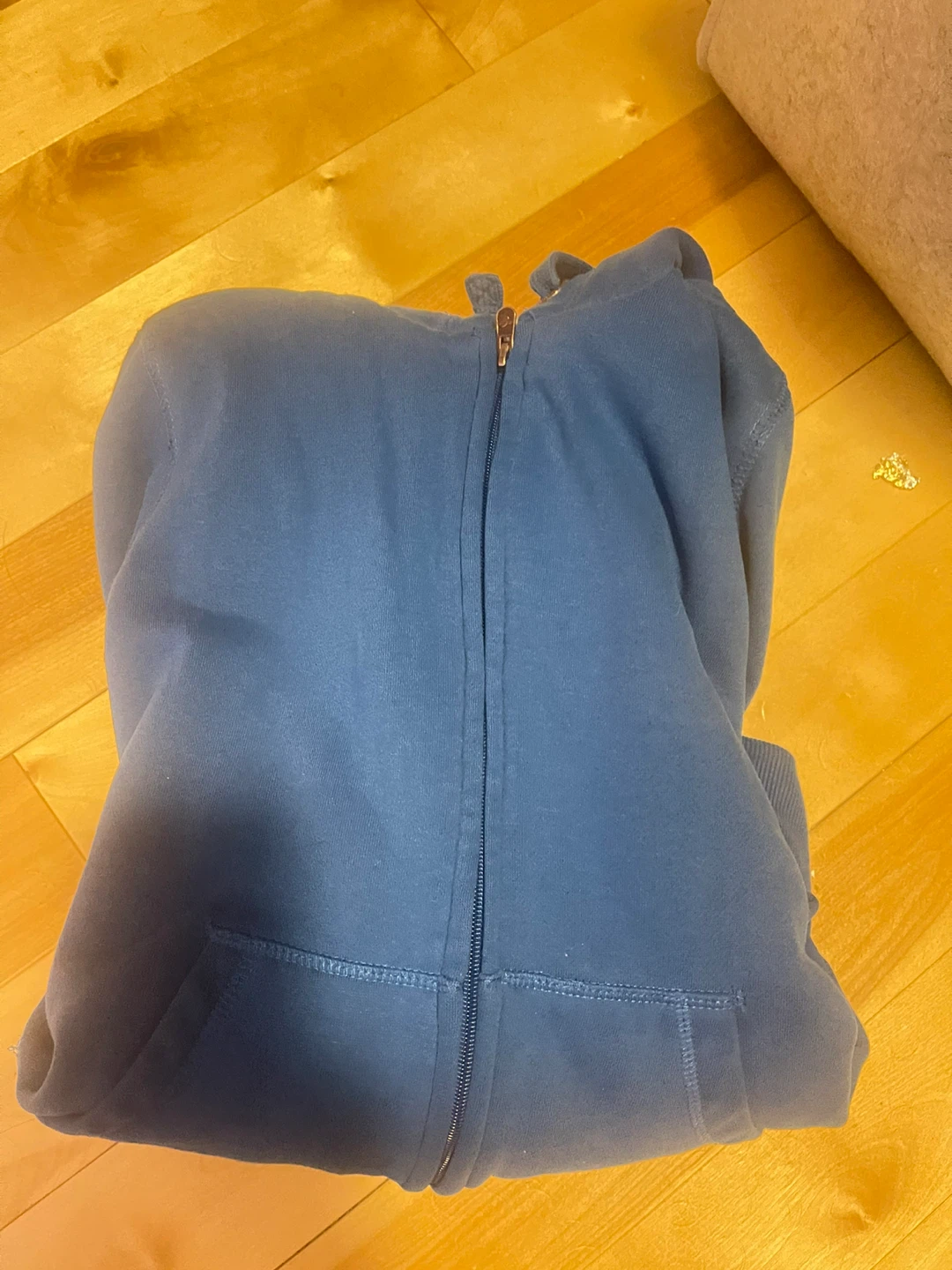 Blue Zip-Up Hoodie