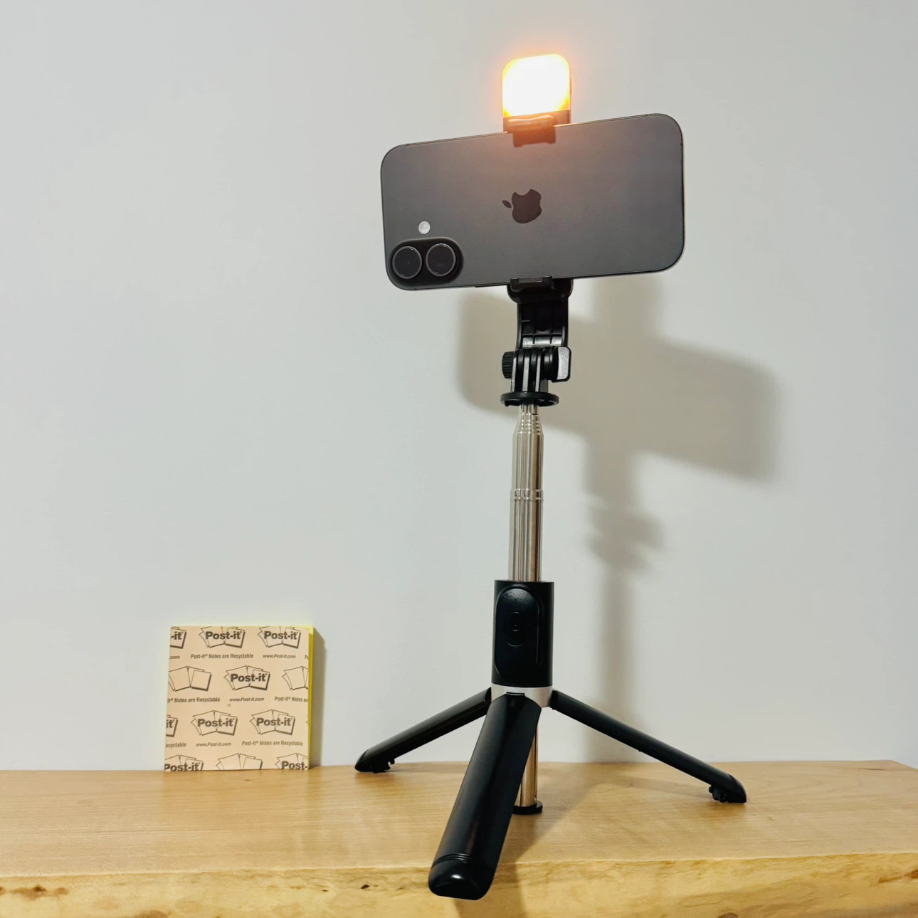 Selfie Stick Tripod with Ring Light and remote button ⚽️