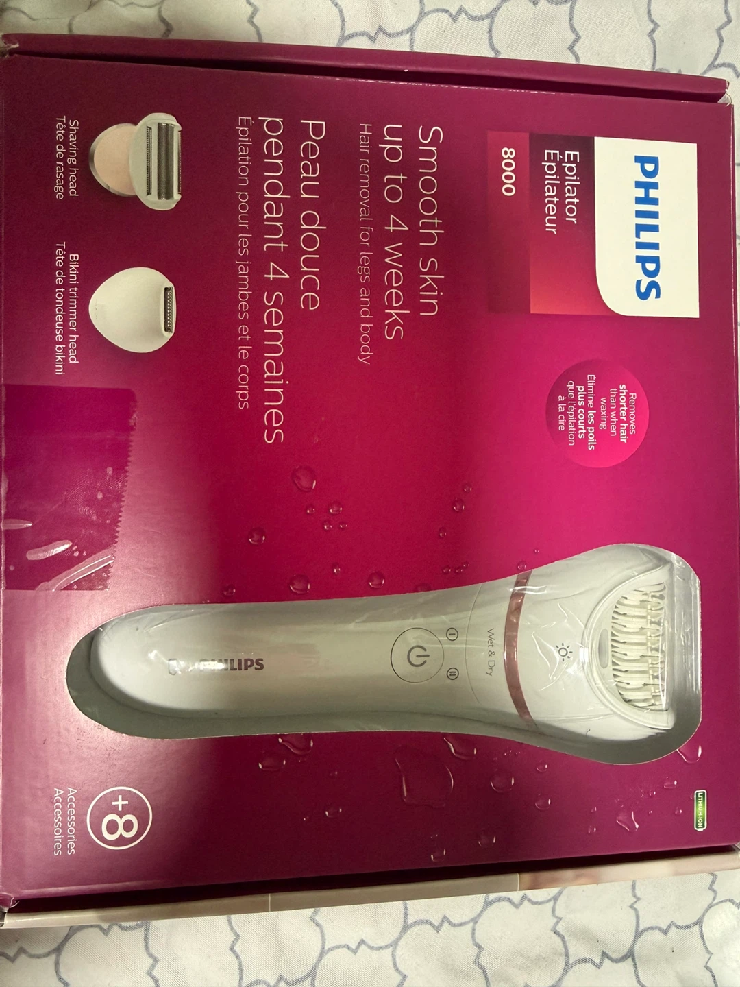 Philips Epilator Series 8000 BRE720 – Brand New & Unopened - photo 2