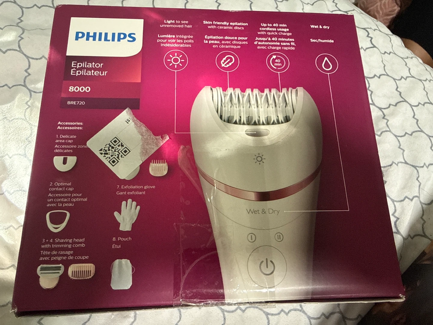 Philips Epilator Series 8000 BRE720 – Brand New & Unopened