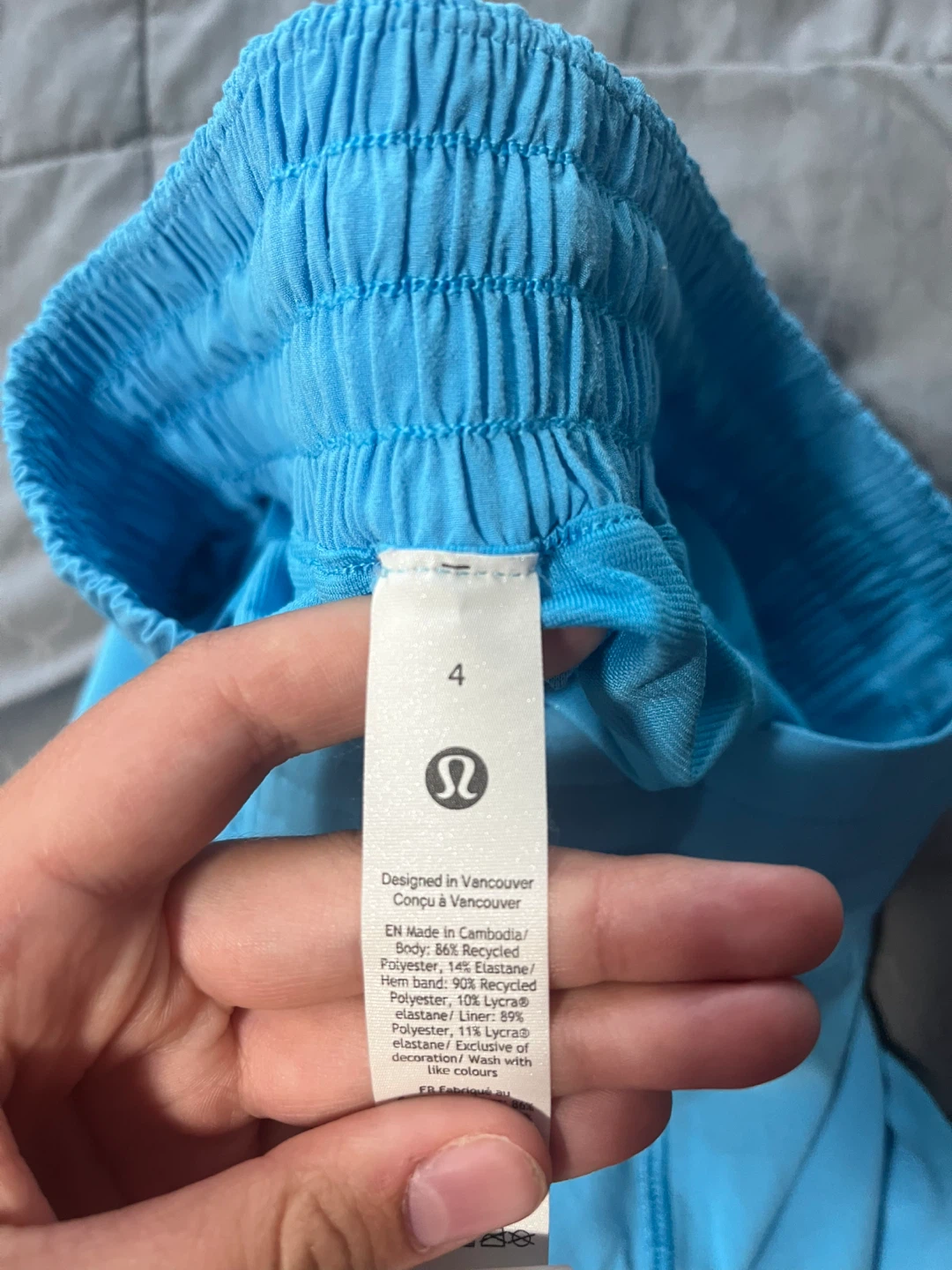 Lululemon Blue Running Shorts Size 4 - photo 3