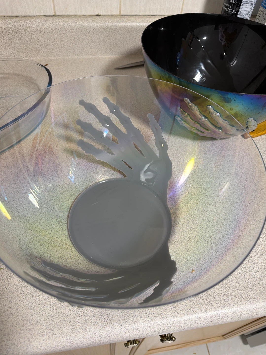 Halloween Skeleton Hand Serving Bowl - photo 4