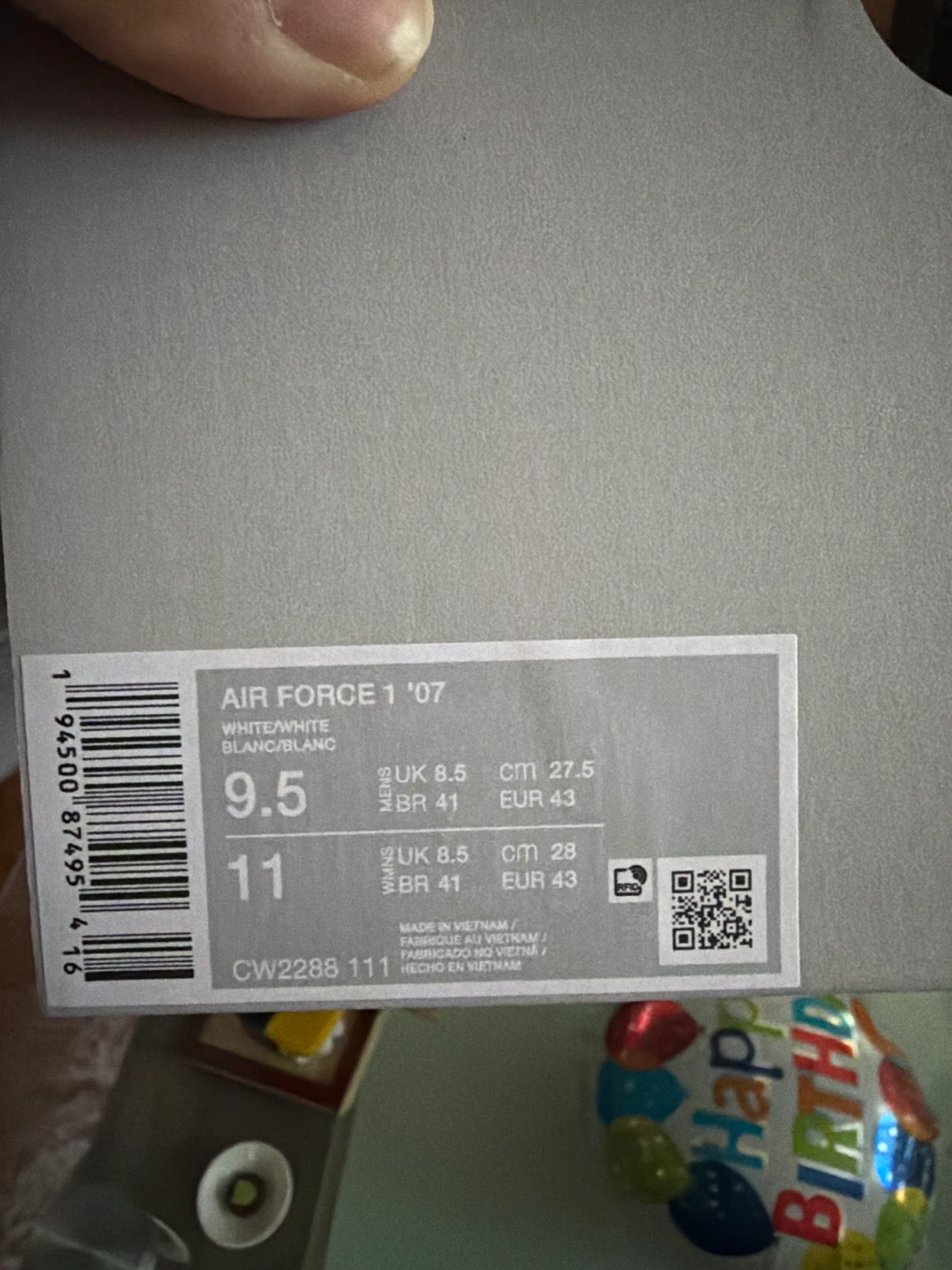 Nike Air Force 1 '07 White Sneakers - photo 2