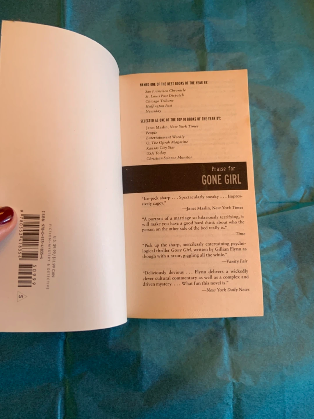 Gone Girl by Gillian Flynn Paperback Novel - photo 3