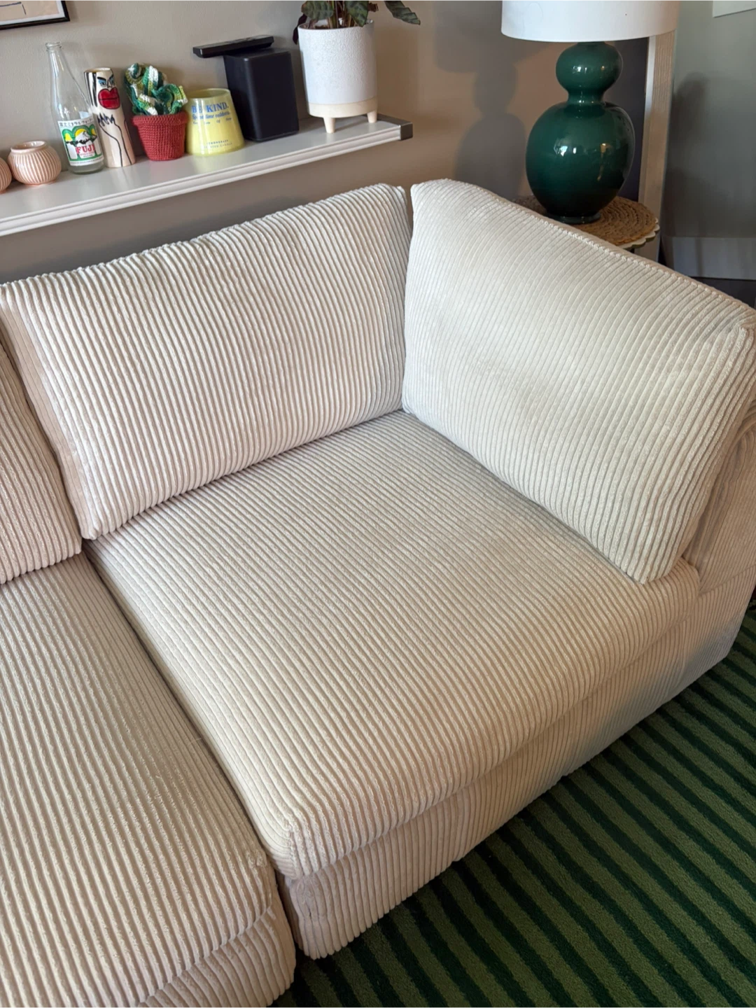 Wayfair Corduroy L-Shaped Sectional - photo 5