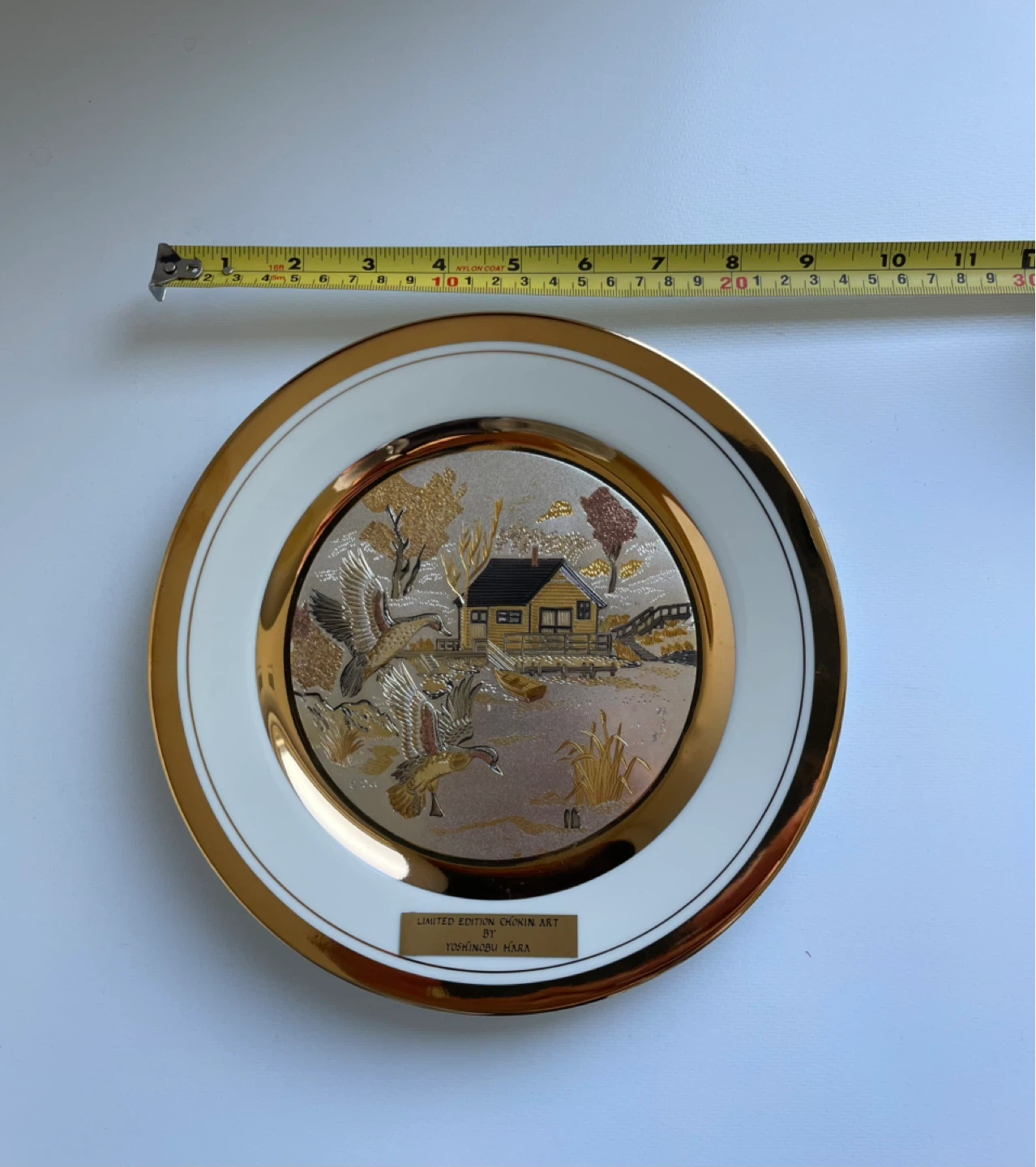 Limited Edition Chokin Art Collector Plate by Yoshinobu Hara - photo 5