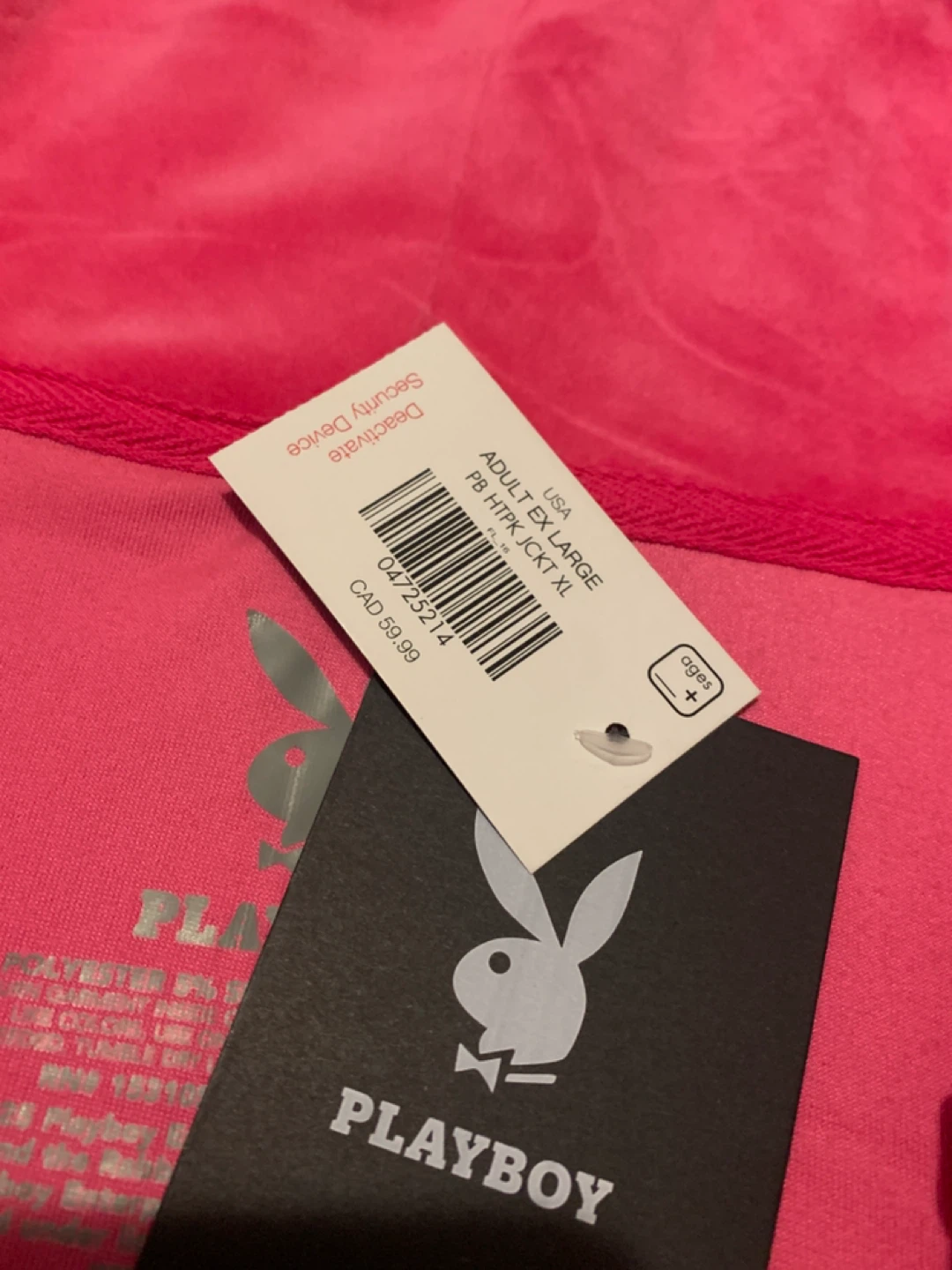 Pink playboy zip up - photo 3